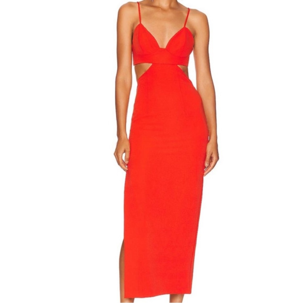 Bardot Cut Out Midi Dress NWT